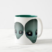 Alien Tasse Gray Extraterrestrische Cups & Alien G (VorderseiteRechts)