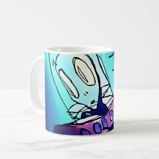 Alien-Tasse Kaffeetasse (Vorderseite Links)