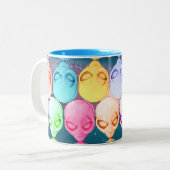 Alien-Tasse, mehrfarbig Zweifarbige Tasse (Vorderseite Links)
