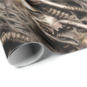 Alien Tattoo Gross Biomatter Geschenkpapier (Rolleneckpunkt)