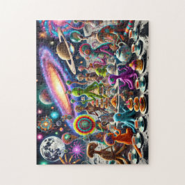 Alien Tea Party Whimsical Extraterrestristrial Kos Puzzle