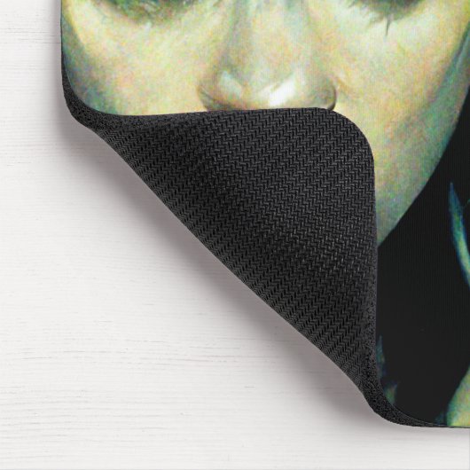 Alien Tech Girl Science Fiction Mousepad (Ecke)