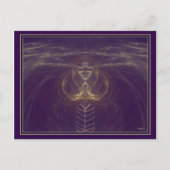 Alien TELEPATHY Postkarte (Vorderseite)