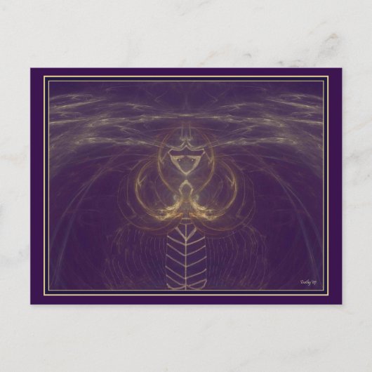 Alien TELEPATHY Postkarte (Vorderseite)