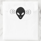 Alien Telepathy ufo Aufkleber (Tasche)