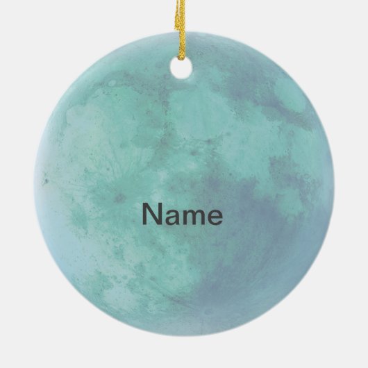 Alien Tennis Keramik Ornament (Hinten)