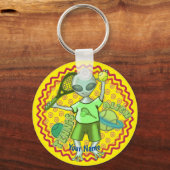 Alien Tennis Schlüsselanhänger (Vorderseite)
