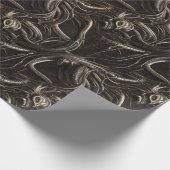 Alien Tentacle Biomatter Wrapping Paper Geschenkpapier (Ecke)