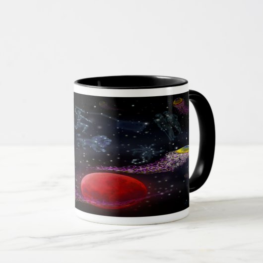 Alien Tentacles Tasse (VorderseiteRechts)