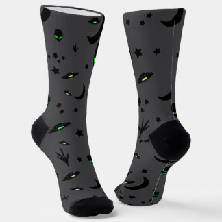 Alien Thema Muster Socken
