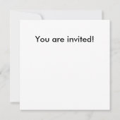 Alien Themed Birthday Party Einladung (Rückseite)