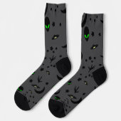 Alien Themed Pattern Socken (Linkes Detail)