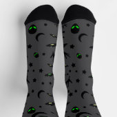 Alien Themed Pattern Socken (Oben)
