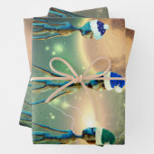 Alien Three Kings Wrapping Paper Geschenkpapier Set (Beispiel)
