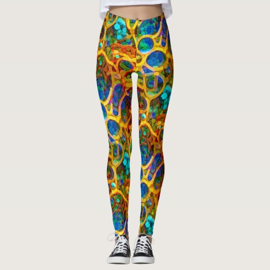 Alien Tissue-Beispiel Leggings (Vorderseite)