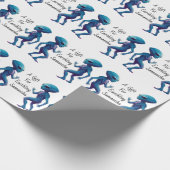 Alien to Earthling personalisierte Geschenkpackung Geschenkpapier (Ecke)