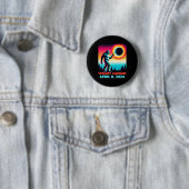 Alien Total Solar Eclipse 4.08.2024 Bekleidung Button (Beispiel)