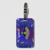 Alien treibt Raumfahrt New Mexico T - Shirt Gepäckanhänger (Vorderseite Vertikal)