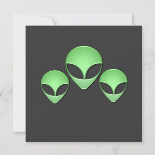 Alien-Trio-Einladung Einladung (Vorderseite)