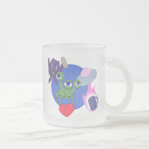 Alien-Trio-guter Morgen-Tasse Mattglastasse