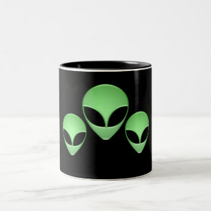 Alien-Trio-Kaffee-Tasse Zweifarbige Tasse