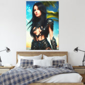 Alien Tropischer Urlaub 069 Leinwanddruck (Insitu (Schlafzimmer))