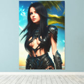 Alien Tropischer Urlaub 069 Leinwanddruck (Insitu (Holzboden))