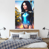 Alien Tropischer Urlaub 113 Leinwanddruck (Insitu (Schlafzimmer))