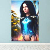 Alien Tropischer Urlaub 113 Leinwanddruck (Insitu (Holzboden))