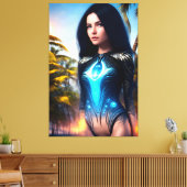 Alien Tropischer Urlaub 113 Leinwanddruck (Insitu (Wohnzimmer))