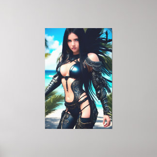 Alien Tropischer Urlaub 2003 Leinwanddruck