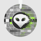 Alien TV Acrylschmuck Ornament (Rückseite)