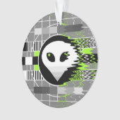 Alien TV Acrylschmuck Ornament (Vorderseite)