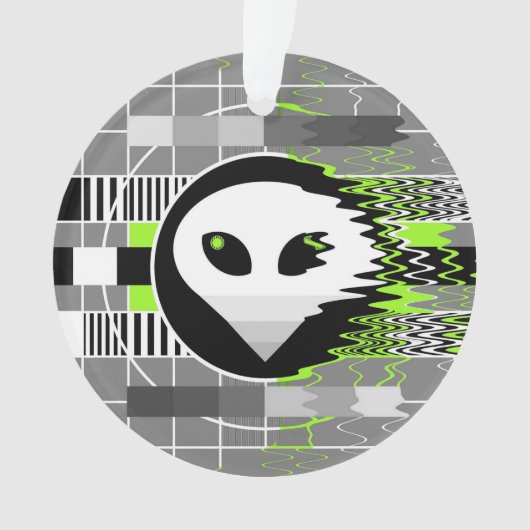 Alien TV Acrylschmuck Ornament (Vorderseite)