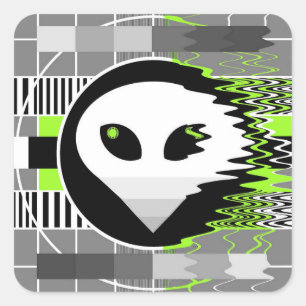 Alien TV Aufkleber
