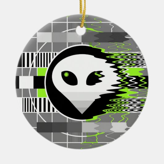 ALIEN TV KERAMIK KERAMIKORNAMENT (Vorne)