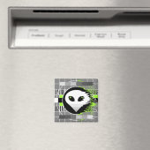 Alien TV-Magnet rund Magnet (In Situ (Geschirrspüler))