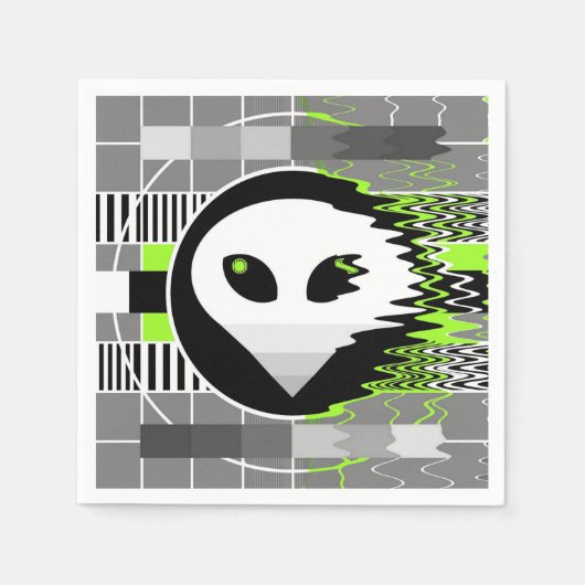 Alien TV-Papierserviette Serviette (Vorderseite)
