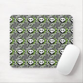 Alien TV Round multi mousepad grey (Mit Mouse)