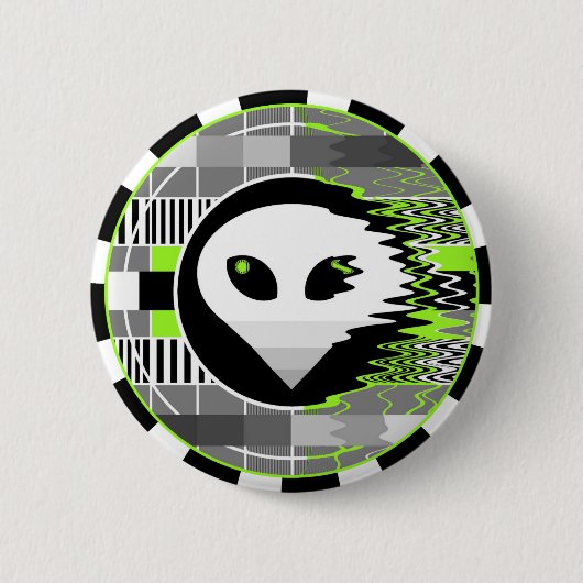 Alien TV Round-Taste Button (Vorderseite)