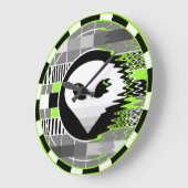 Alien TV rund Große Wanduhr (Winkel)