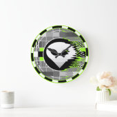 Alien TV rund Große Wanduhr (Zuhause)