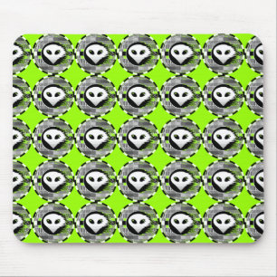 Alien TV Runde Multimousepad grün Mousepad