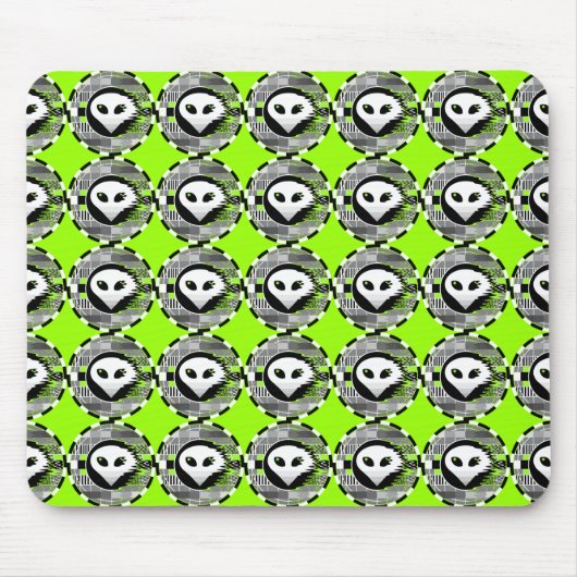 Alien TV Runde Multimousepad grün Mousepad (Vorne)