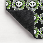 Alien TV Runde Multimousepad schwarz Mousepad (Ecke)