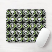 Alien TV Runde Multimousepad schwarz Mousepad (Mit Mouse)