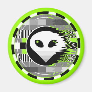 Alien TV Rundmagnet Magnet