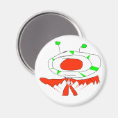 Alien Typ Magnet (Vorderseite/Rückseite)