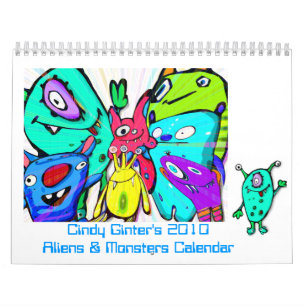 Alien u. Monster-Kalender 2010 durch Cindy Ginter Kalender