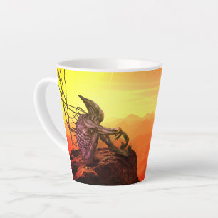 Alien über Mars Milchtasse